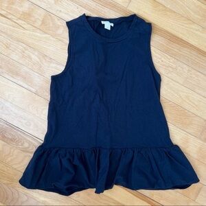 J. Crew Ruffle Back Sleeveless Top - Size  L
